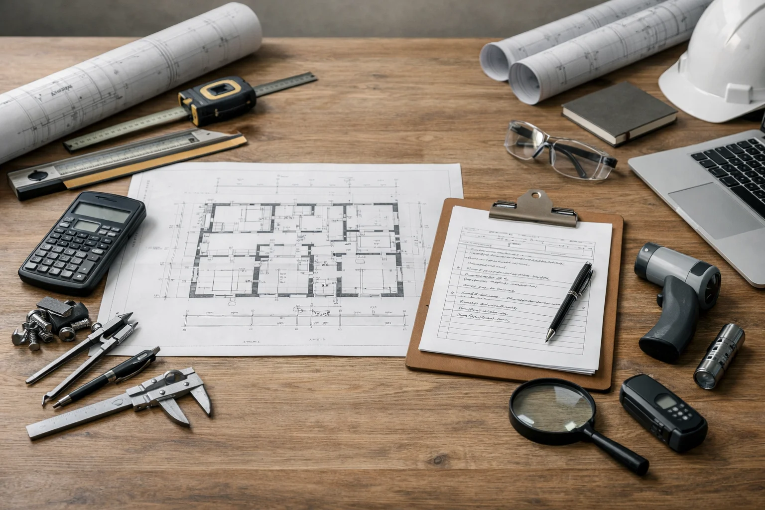 Technical construction overview visual for consulting services